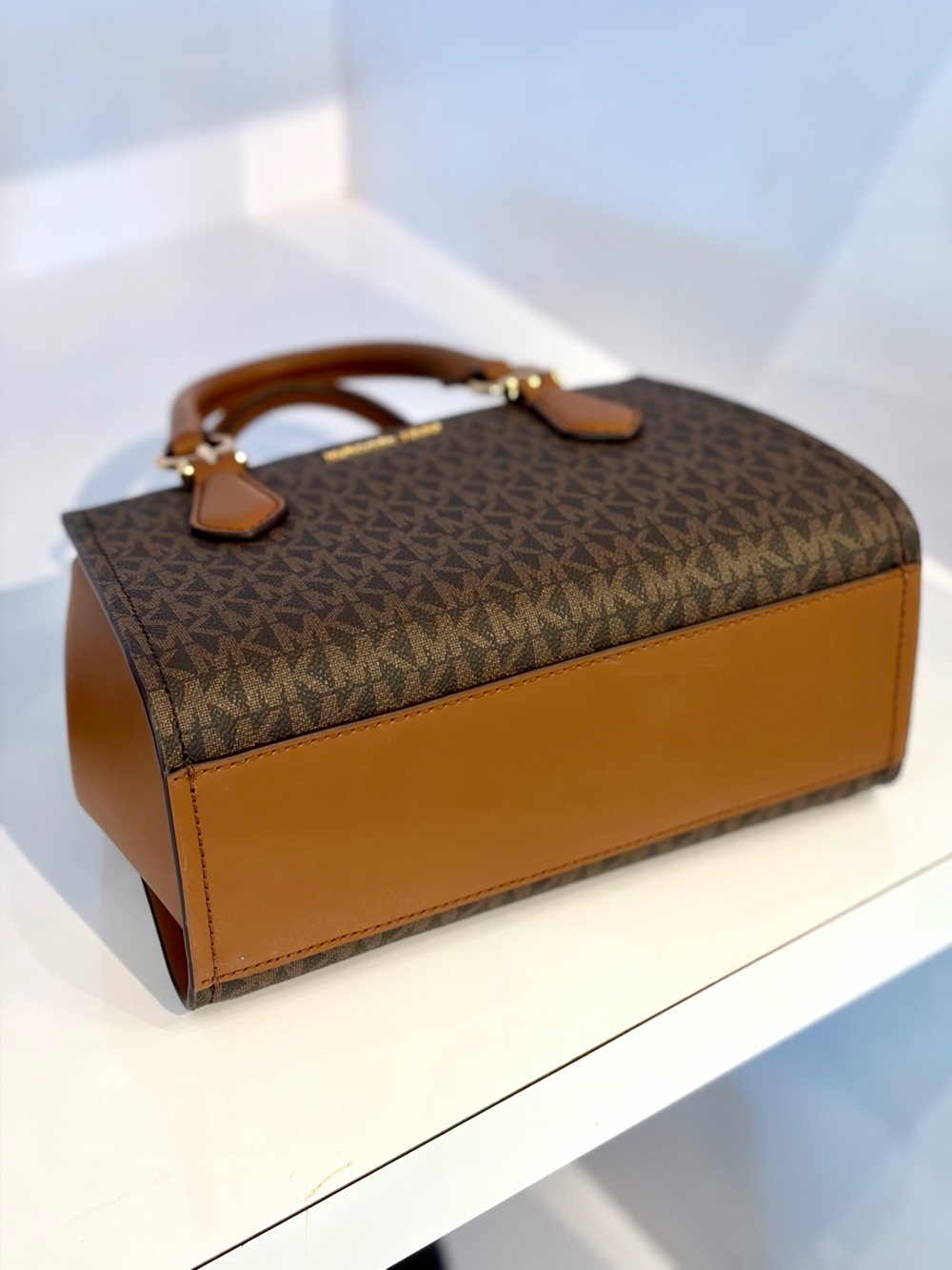 Michael Kors Marilyn Small Signature Logo Satchel Messenger Crossbody Bag - Picture 15 of 16